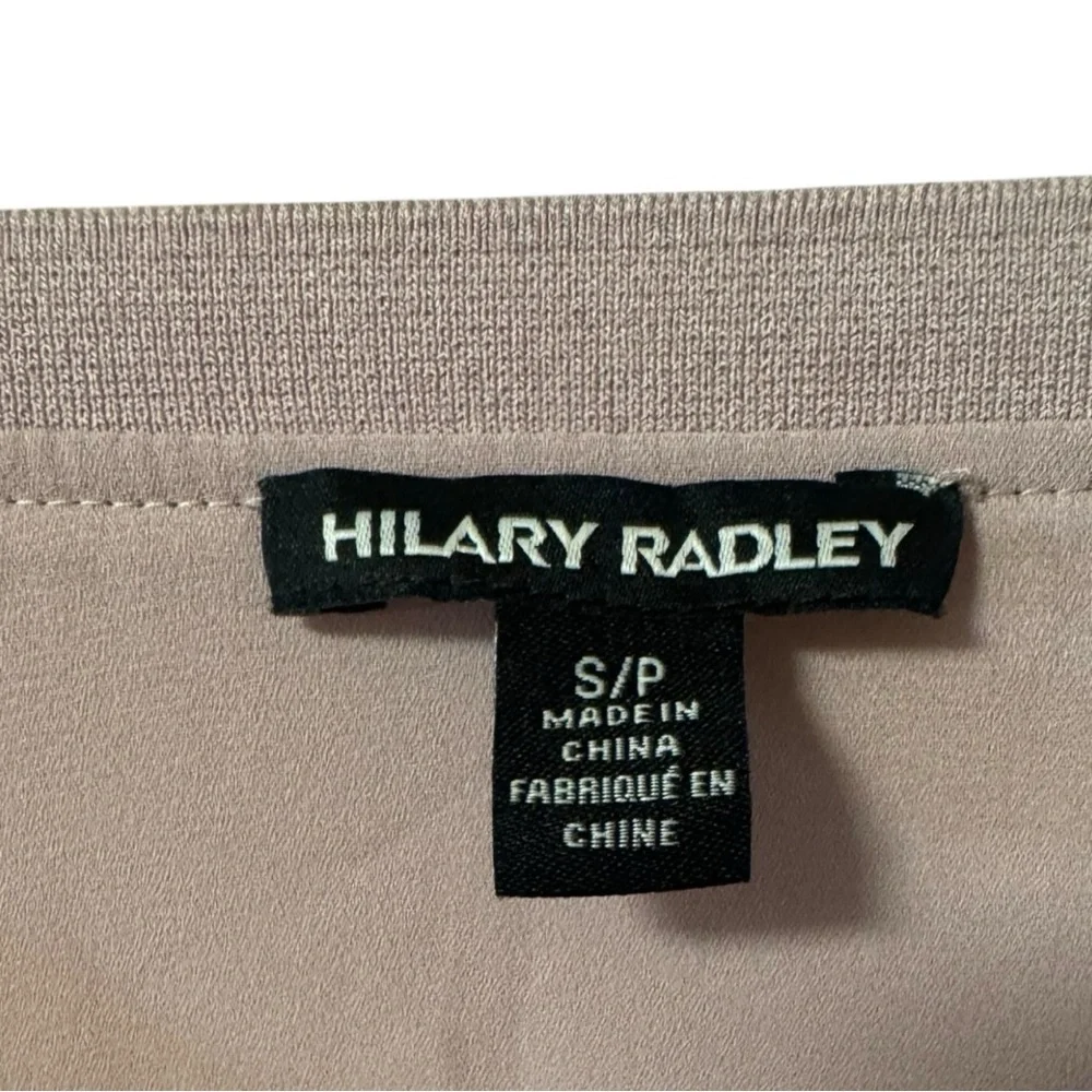 Hilary Radley Women’s Double Layer Short Sleeve Blouse Pink Small Flowy Summer - Picture 4 of 5